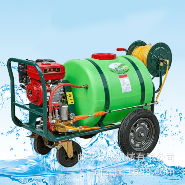 160L汽油手推打药机 志成推车式喷雾器 高压远射程便宜好用