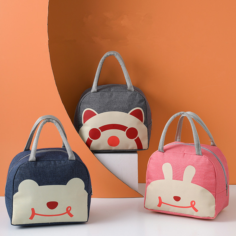 source Manufactor Cartoon pattern Lunch box Bento bag go to work student constant temperature heat preservation Handbag customized logo