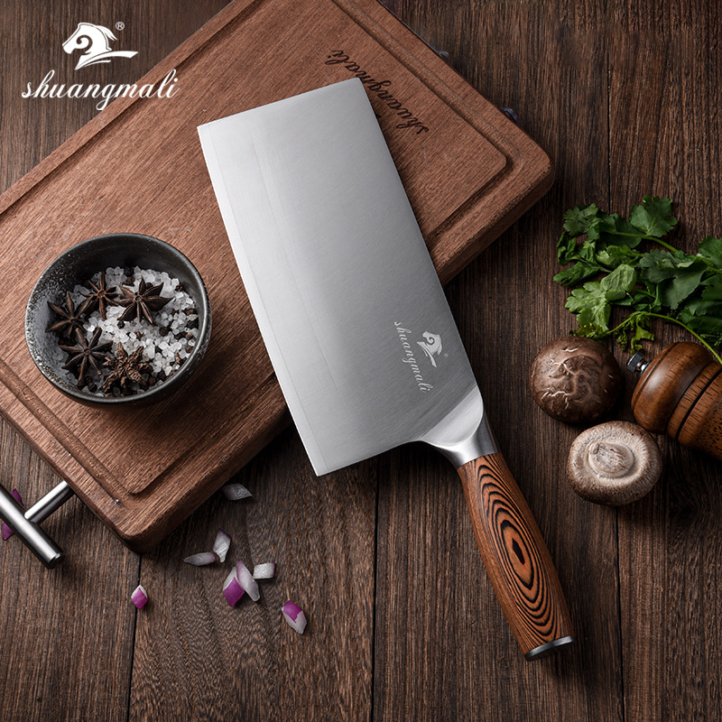 Cuchillo de cocina de acero inoxidable en stock, cuchillo de cocinero de hotel, cuchillo de morera, cuchillo de morera, cuchillo de cortar verduras domésticas, cuchillo de cortar