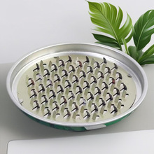 【无盖蚊香盘】大号蚊香盘锯齿钉盘带盖蚊香支架安全铁质蚊香托盘