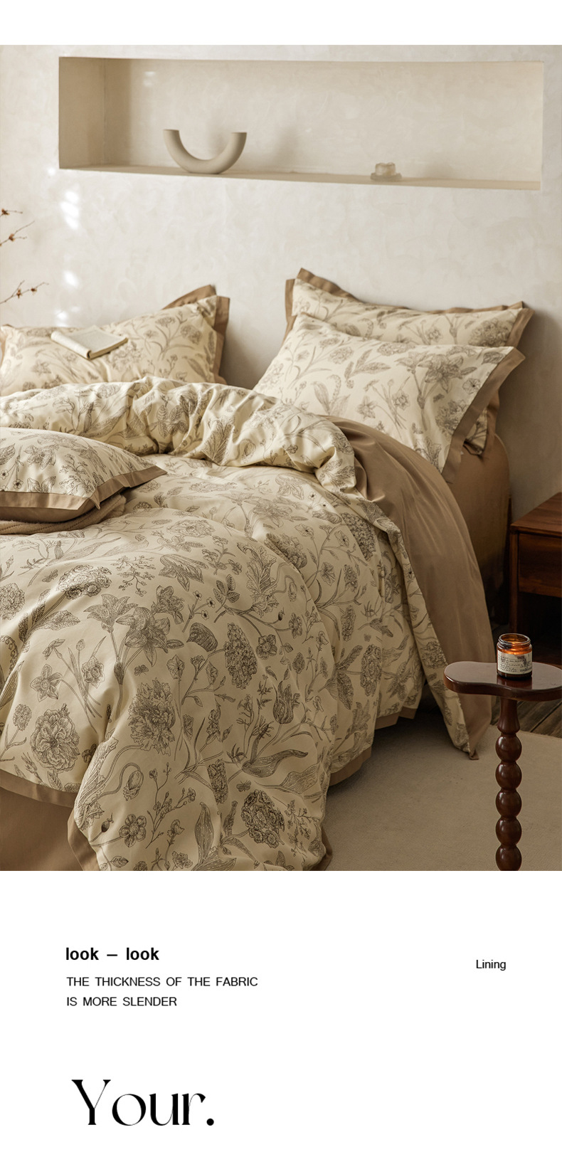 Housse De Couette Coton 4 Pièces Style Rétro Nordique Français_voghion.com