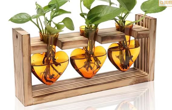 갈색 사랑 꽃병