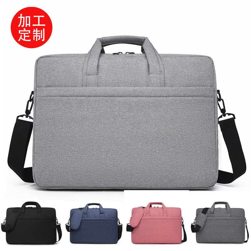 15.6 Pulgada bolso portátil airbag de gran capacidad bolso de computadora a prueba de choque portátil simple viaje de negocios maletín
