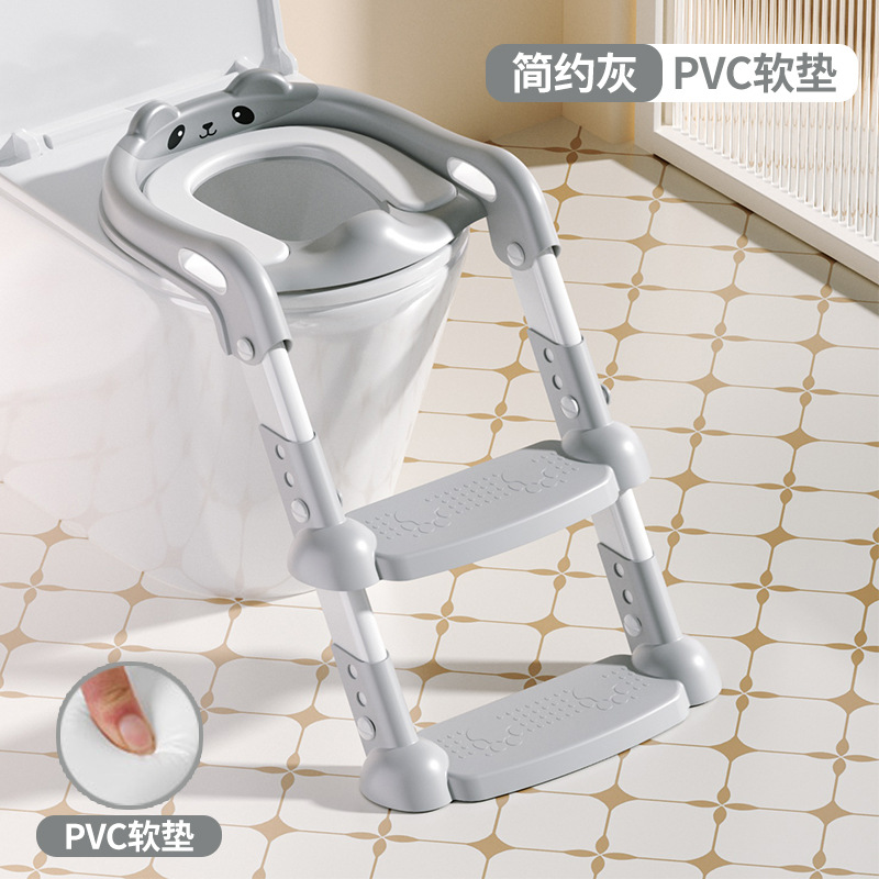 Inodoro para niños, tipo escalera, niño, niña, bebé, inodoro, asiento, asiento, escalera plegable, taburete auxiliar, inodoro