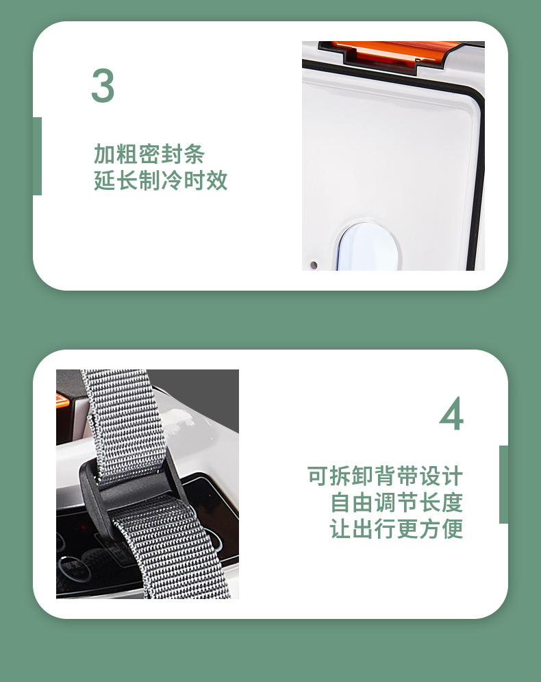 Nuomin compressor freezer car refrigerator mini refrigerator mini small household cross-border fridge car home dual-use