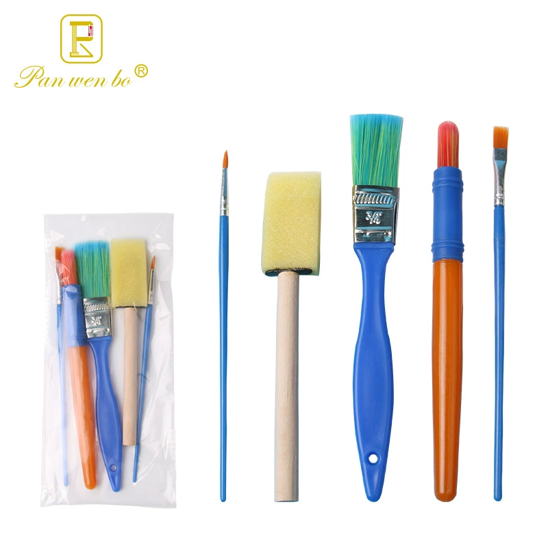Brush, sponge creative set, 5 pieces, DIY