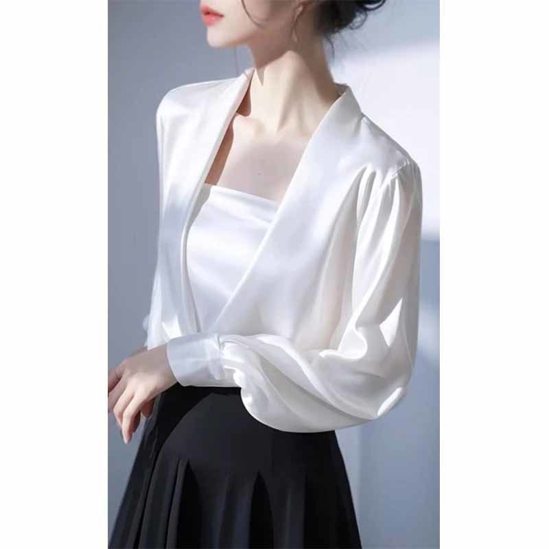 White spring elite elegant professional shirt