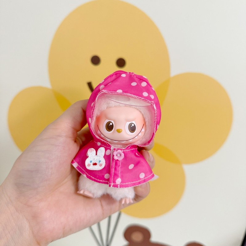 迷你版4.0LABUBU搪胶脸毛绒盲盒玩偶衣服圣诞套装小鼻嘎心底密码|undefined