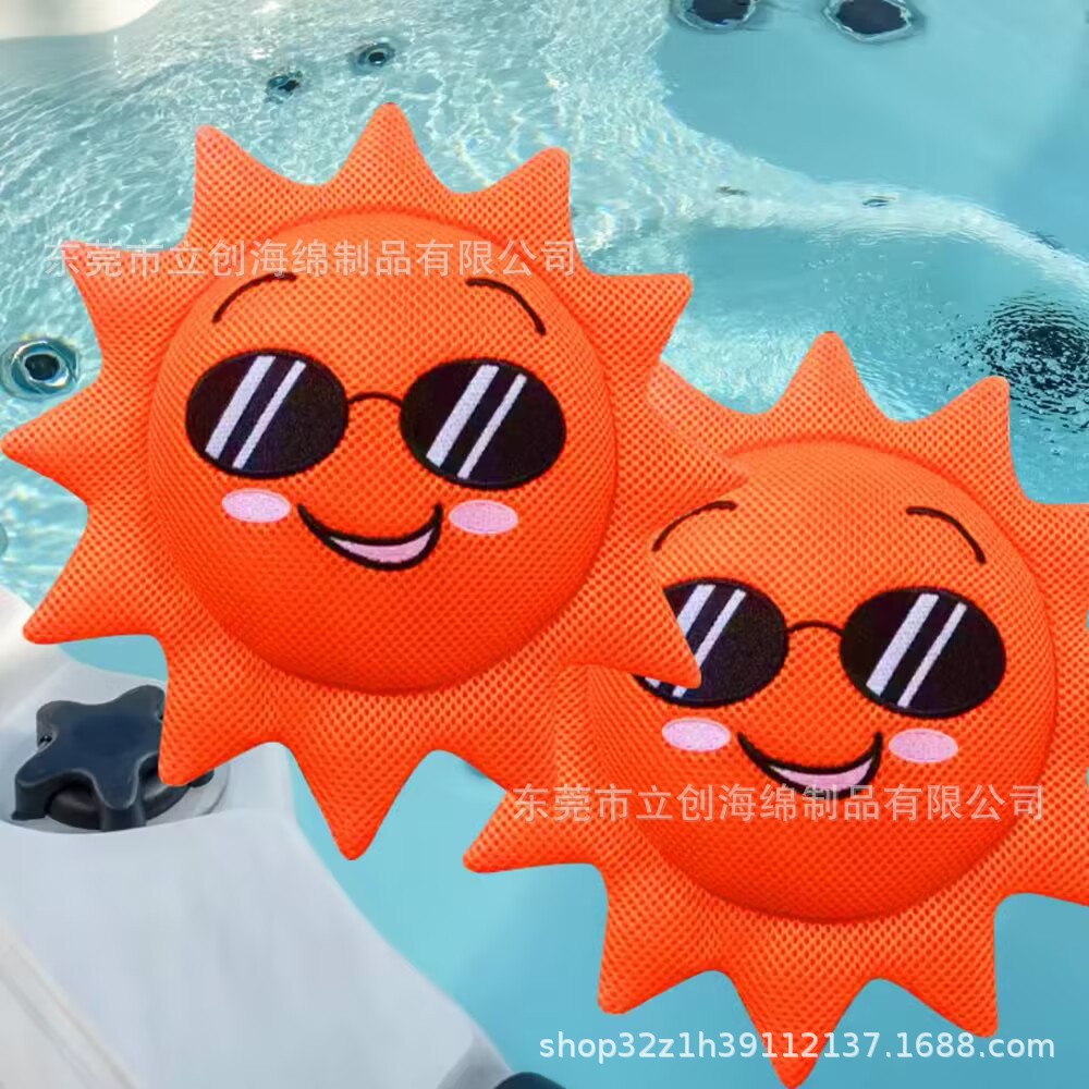 浴缸泳池浮渣吸污器海龟太阳花飞鱼海星吸油吸收油泥污垢浮渣海绵