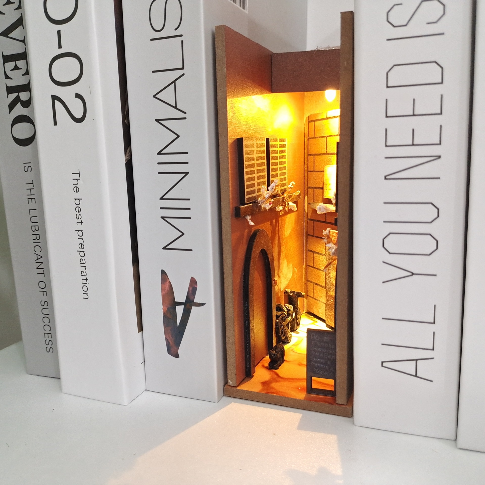 Nuevo producto transfronterizo Miss Carpeta de libro medieval estudio Oficina antigua calle antigua playa vida nocturna productos de madera decoración del hogar