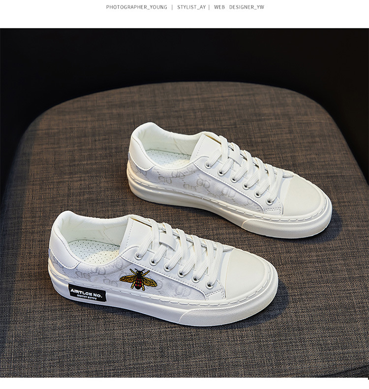Canvas damesschoenen winter dunne ademende lage casual witte schoenen trendy mode bij veelzijdige sneakers_voghion.com
