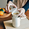 Japanese ceramics, cup with glass