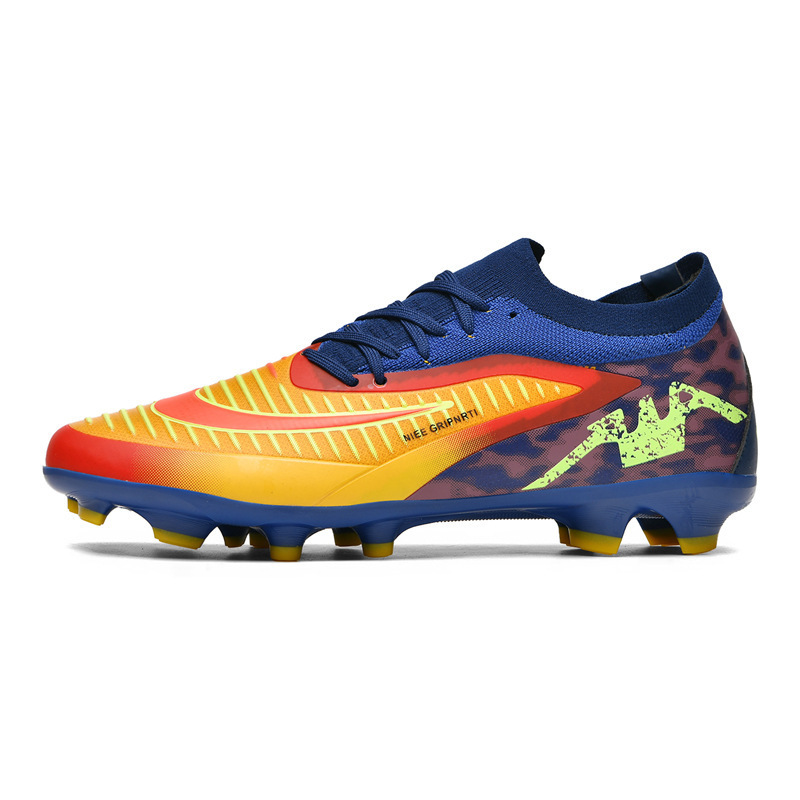 Zapatos de Fútbol con Tacos AG de Cuero Sintético Ligeros y Antideslizantes para Césped Natural y Artificial image 8