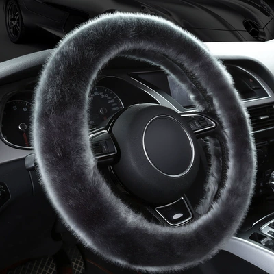 plush steering wheel cover unisex: Steering wheel cover