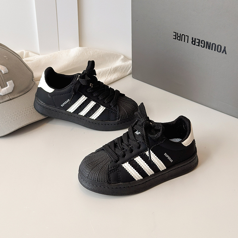Boys' Shoes 2026 Spring and Autumn New Shell-Toe Sneakers Fashionable Sports Shoes for Older Children Korean Style Girls' Casual Shoes Boys' Shoes 2026 Spring and Autumn New Shell-Toe Sneakers Fashionable Sports Shoes for Older Children Korean Style Girls' Casual Shoes