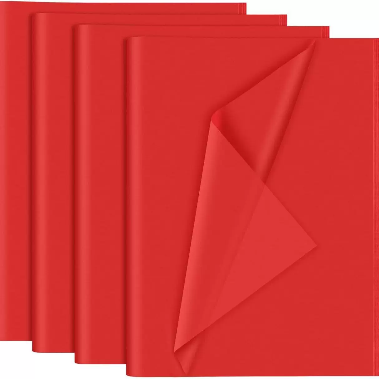 圣诞节红色雪梨纸100张500*350MM 婚礼 手工DIY装饰红色拷贝纸