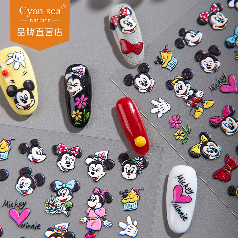 Cyansea 3D Decorative Cartoon Mickey Mouse Nail Stickers, Popular on Instagram, DIY Simple Nail Stickers Cyansea 3D Decorative Cartoon Mickey Mouse Nail Stickers, Popular on Instagram, DIY Simple Nail Stickers