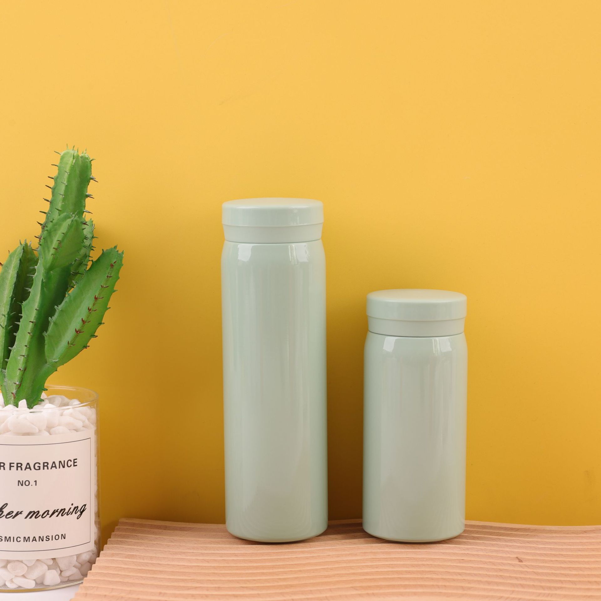 Taza de bolsillo de vacío de acero inoxidable 304 transfronterizo simple taza de agua de estudiante fresco taza de vacío de regalo portátil para el hogar