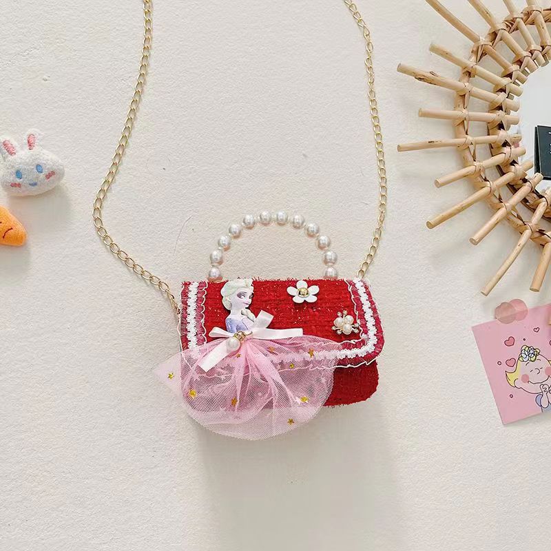 Bolsas de Año Nuevo para niños, chicas lindas, bolsas de mochila princesa bebé, estilo rojo de Año Nuevo, fragancia