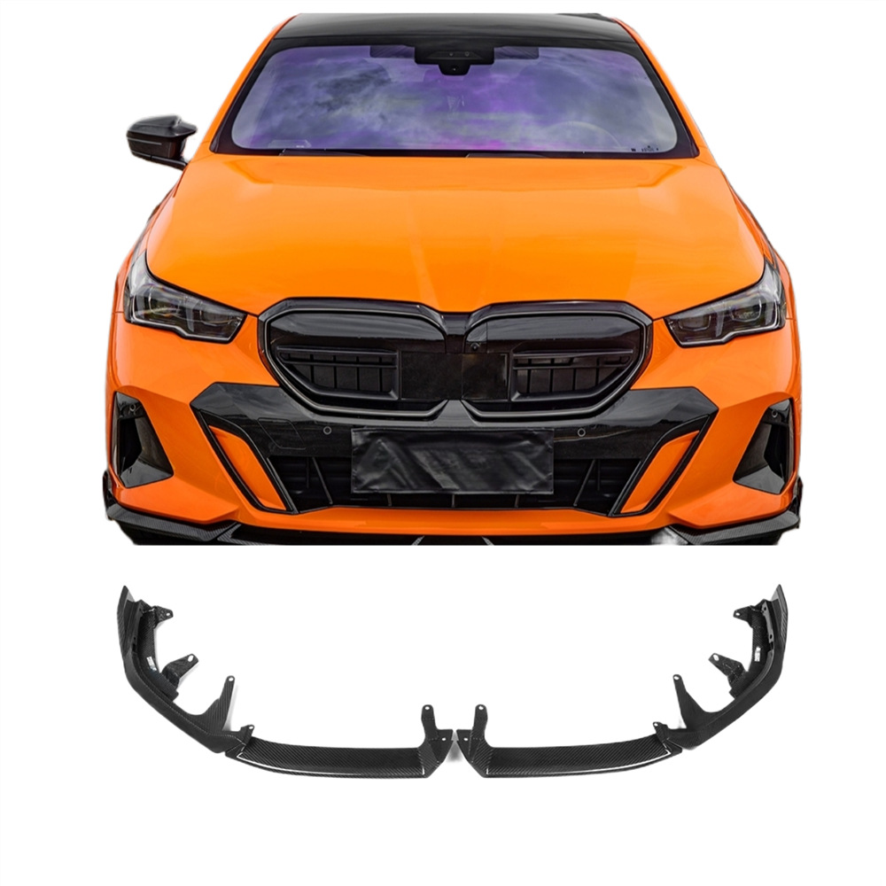 Suitable for Bmw 5 Series G60/G68 Front Lip Mp Model 2024+ Front Lip 4-Section Modified Front Spoiler Sports-Style Body Kit