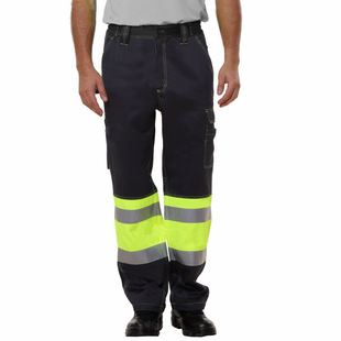Uncle An C326 Reflective Warning Work Pants Outdoor Work Construction Dock Reflective Pants