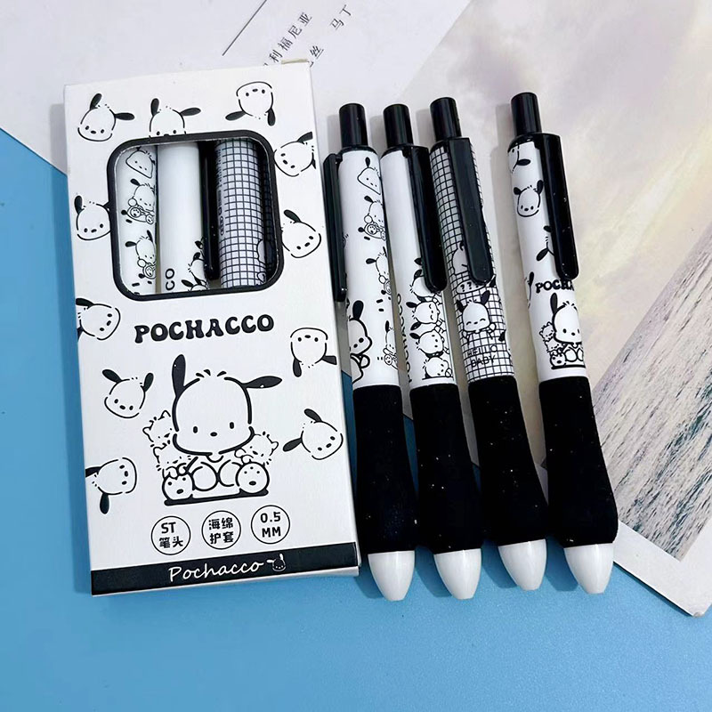 Bolígrafo de góndola Pacha blanco y negro 1 caja (4 piezas)