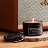 Brand black aromatherapy, Christmas candle for St. Valentine's Day, simple and elegant design, Birthday gift