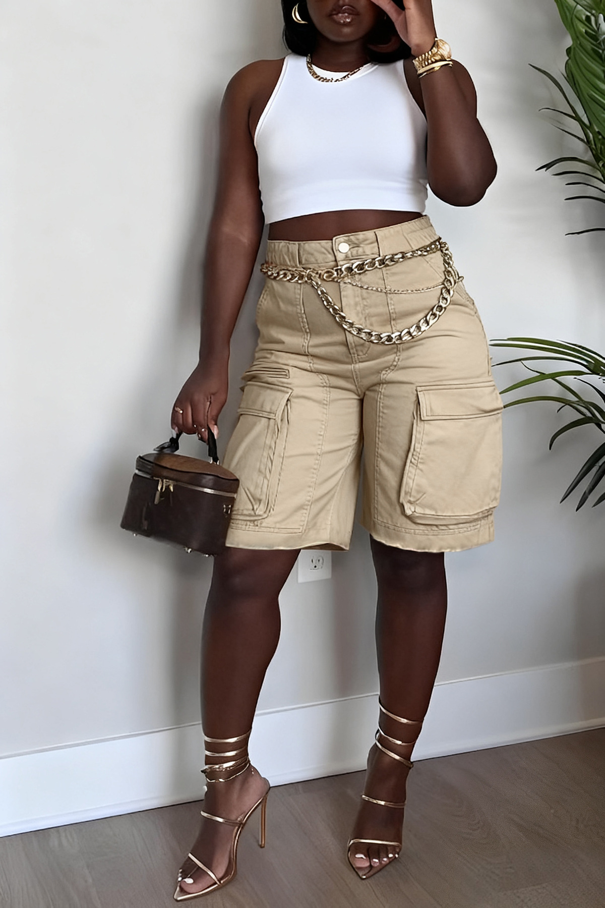 Spring/Summer Women's Clothing Ripped Straw Wash Work Pocket Jeans New Style Hot Item_ecoleips.com