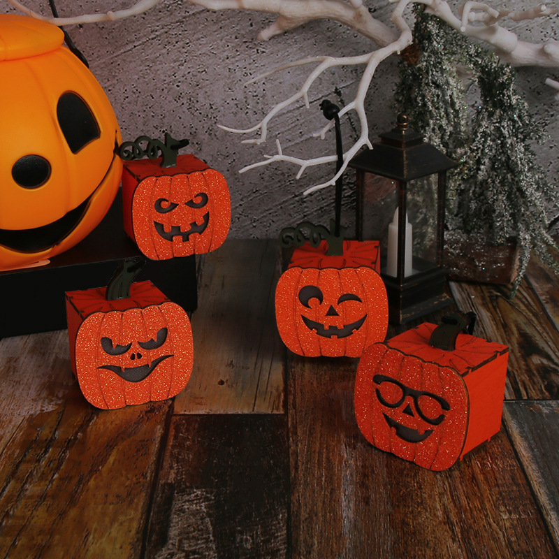 Home & Garden ove New Pumpkin Lantern Children's Portable Night Light Ghost Festival Luminous Lantern Decoration Props Wholesale_voghion.com