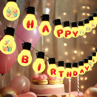 �l��happybirthday���տ옷����LED�������շՇ��b��òʟ����