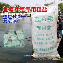 鱼池消毒换水 粗盐开缸日晒锦鲤池用盐斤海水养殖水族 鱼盐无