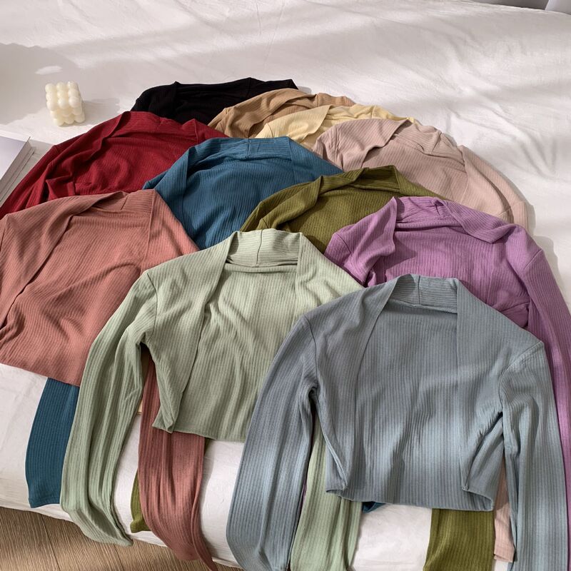 Dance Long-Sleeve T-Shirt for Women, Gymnastics Jacket, Ballet Top, Short Outerwear, Fashionable Shawl, Trendy Dance Long-Sleeve T-Shirt for Women, Gymnastics Jacket, Ballet Top, Short Outerwear, Fashionable Shawl, Trendy