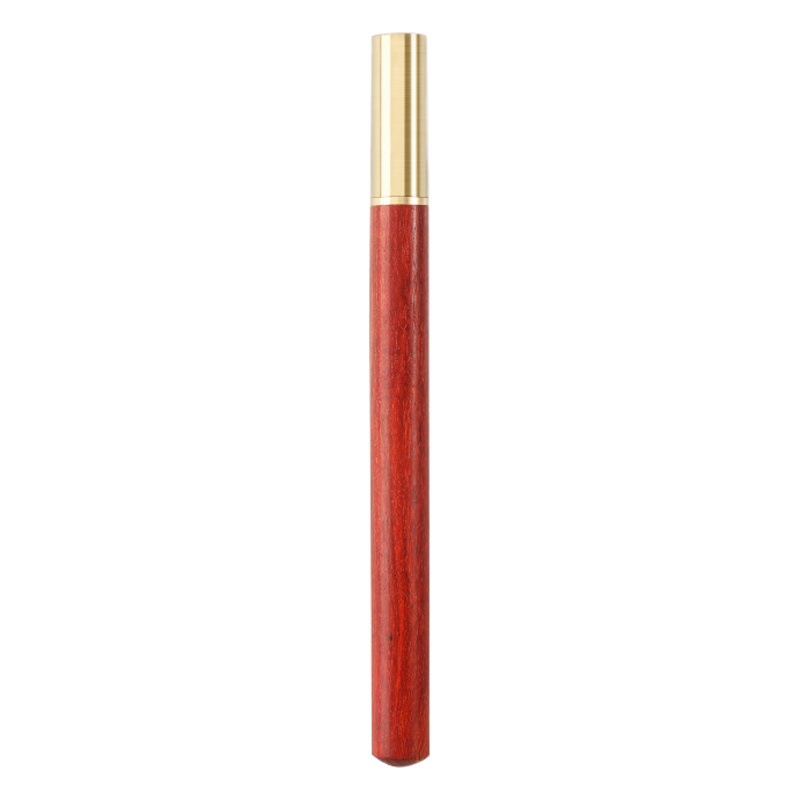 Chinese-Style Red Paulownia Solid Wood Black Paulownia Rosewood Bookmark Pen for Copying Scriptures, Meditation, Writing, and Business Advertising Custom Gift Box