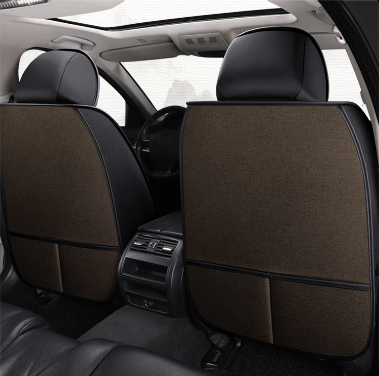 New Car Seat Covers for All Seasons, Linen Seat Cushions for Small Cars, Spring and Summer Car Seat Covers, Full Coverage Ice Silk Special Seat Cushions