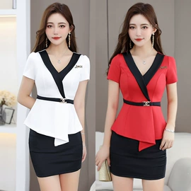 连衣裙;职业女裙套装;工作制服