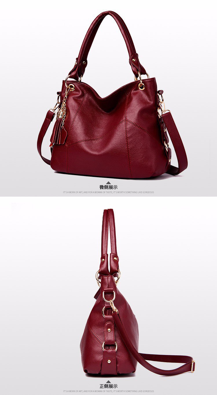 New fringed large-capacity tote women's bag, European and American trend Hobo single-shoulder handbag, cross-border one-piece delivery worldwide undefined