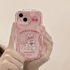 Adorable Bunny Case for iPhone 14/13/12, Apple 11, Female XR/XS, New 7P/8P