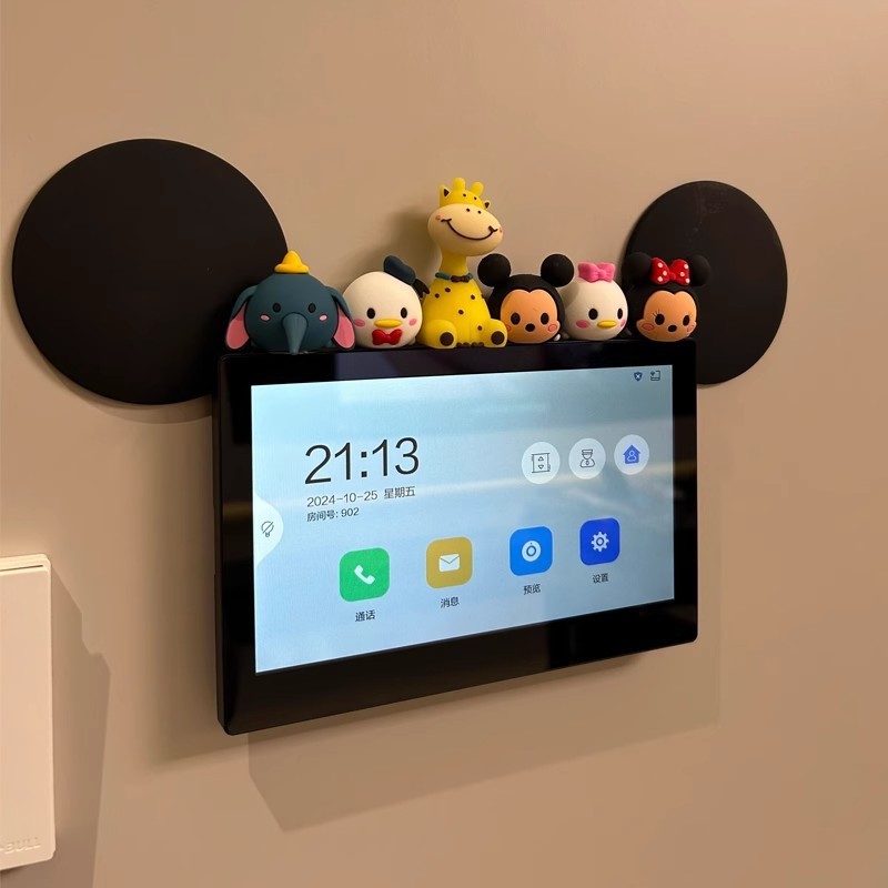玄関ビデオドアベル装飾装飾品インターホン電話スイッチリビングルームの壁スクリーンアクセサリークリエイティブな変身|undefined