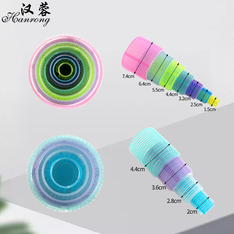 Cross-border Explosions Air Bangs Roller Self-adhesive Roller Double-layer Inner Buckle Magic Hair Roller Lazy Man Eight-character Bangs Roller