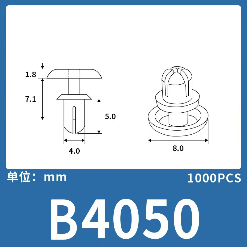 Expansión remache de nylon niño y madre hebilla de plástico hebilla de nylon remache fijo clip hebilla Blanco Negro
