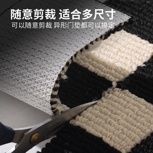Cross-border home entrance floor mat, entrance hall, dust removal, wear-resistant door mat, simple water-absorbent non-slip carpet