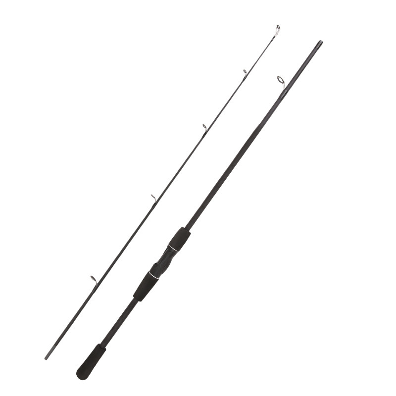 Varilla de luya sin carbono 1,8 m 2,1 m mango de la pistola mango recto caña de pescar varilla de lanzamiento caña de pescar barco transfronterizo 1,65 artes de pesca