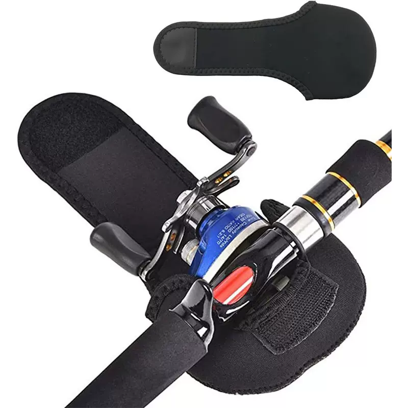 代贴标跨境现货钓鱼包路亚江钓鱼线鱼竿配件包水滴轮包渔轮保护套