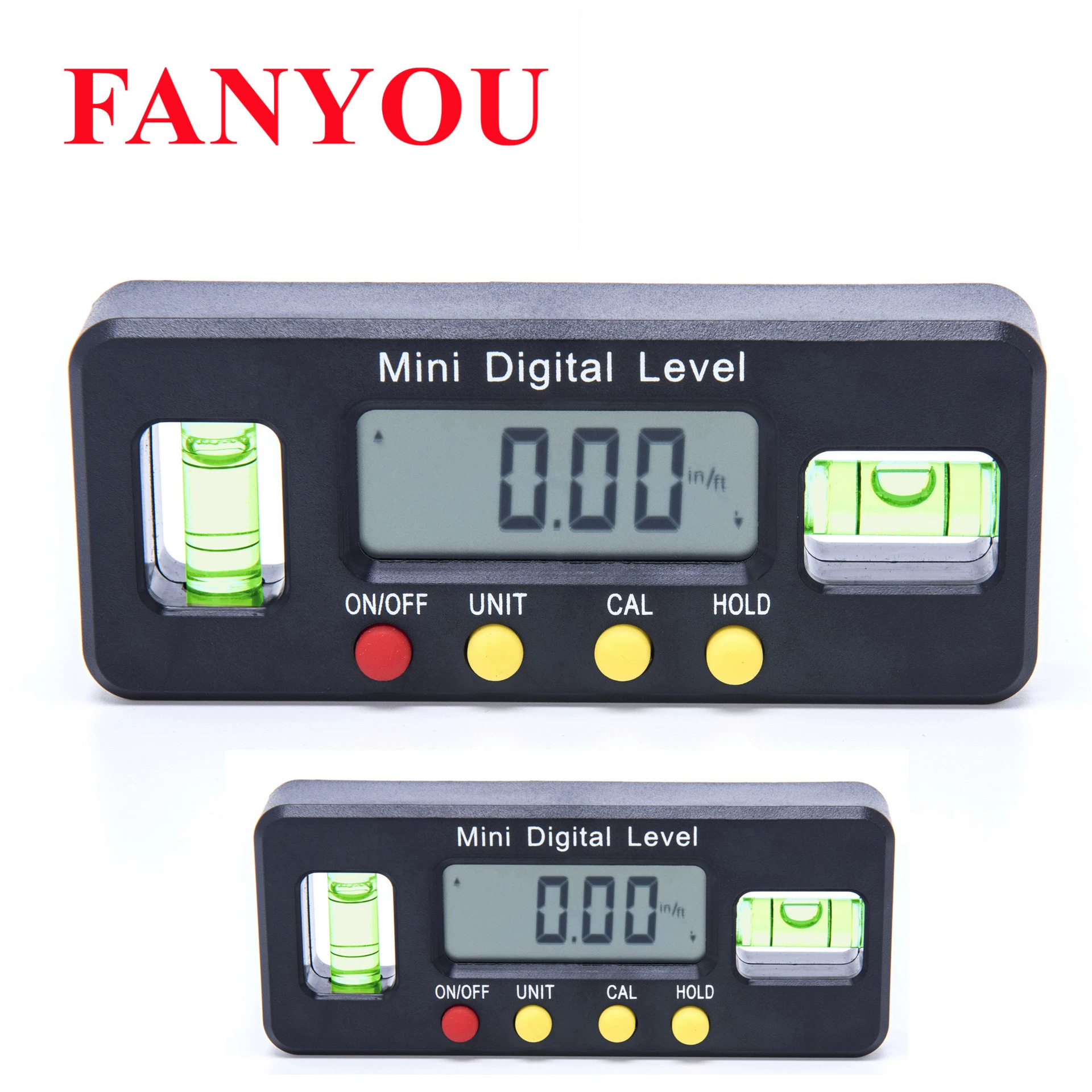 Fanyou Mini Цифровой торпедный Инклинометр Угловой датчик Транспортир Датчик наклона Датчик уровня с магнитом