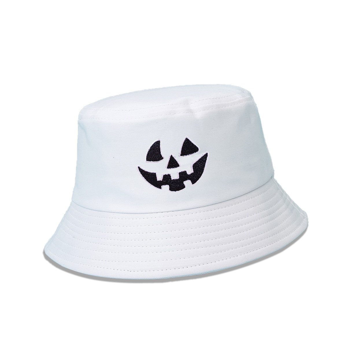 Nuevo sombrero de los hombres de la personalidad de moda bordado de calabaza pescador sombrero de ala ancha a prueba de Sol de Halloween sombrero de Cuenca del todo fósforo sombrero de las mujeres