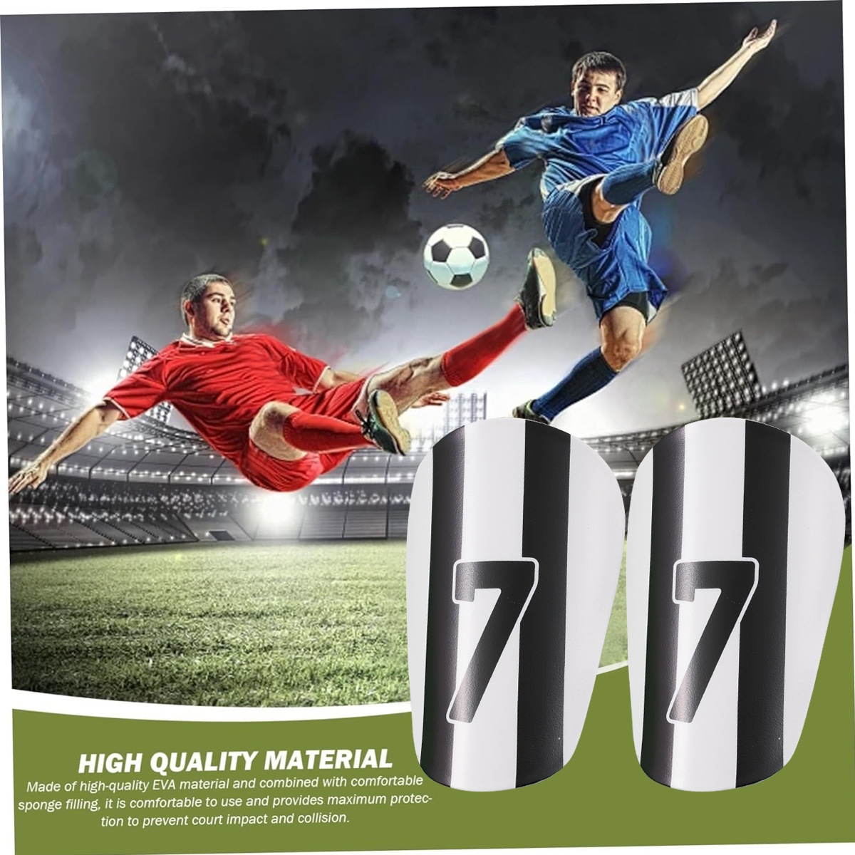 Football Shin Guards Leg Guards Shin Guard Training Solid Knee Pads Anti Collision Insert Shin Guards_voghion.com