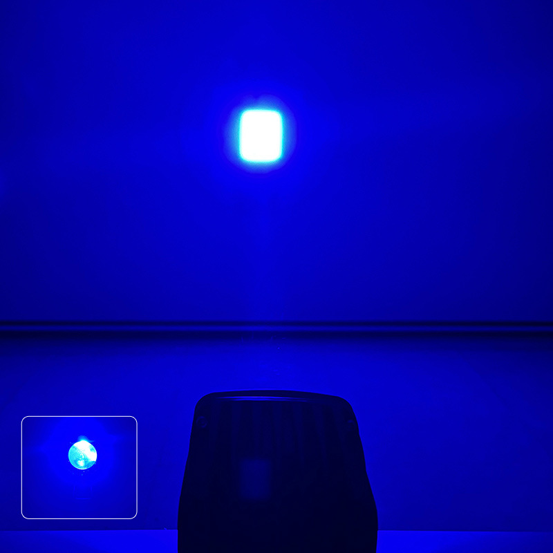 lámpara de advertencia industrial carretilla elevadora lámpara de advertencia de seguridad punta de flecha cuadrada patrón de lámpara de luz de grúa lámpara de luz roja y azul
