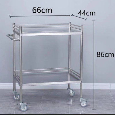 Stainless steel Instrument table Instrument car medical garden cart Treatment Trolley Instrument Cart workbench 304 Steel