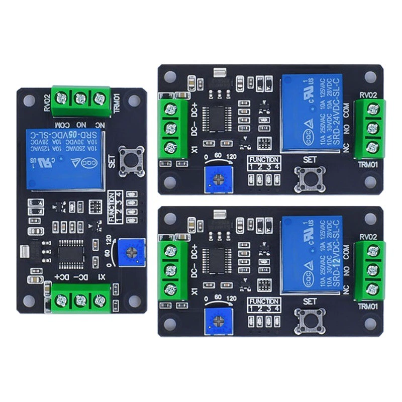 Модуль задержки TRM01/самоблокировки/реле триггера 5 В/12 В/24 В, совместимый с таймером NE555