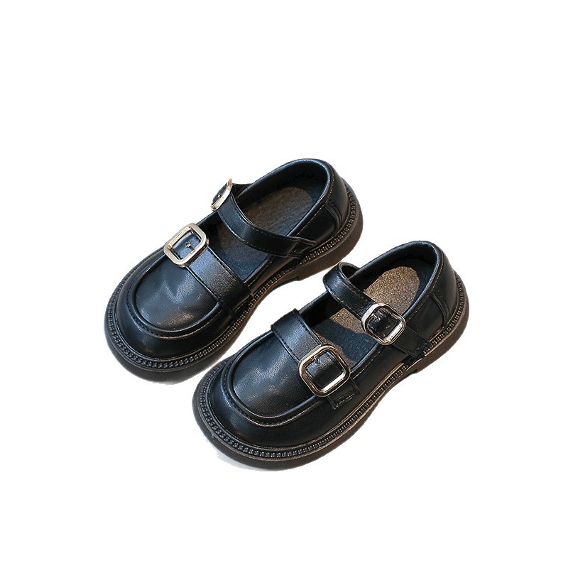 Zapatos de cuero para niñas 2026 primavera y otoño nuevos zapatos de rendimiento de suela suave para niños zapatos princesa de moda británica zapatos de moda